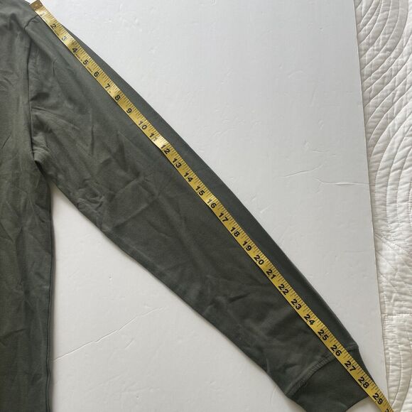 Levis Shirt Mens Medium Olive Green Henley Knit Long Sleeve Lightweight Casual - Picture 8 of 9